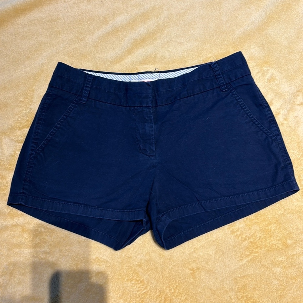 J.Crew Navy Blue Chino Broken-in Shorts size 2